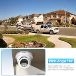 INNOSECU 8MP AI Security Dome Camera with Night Vision