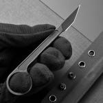 Ccanku C1104 Fixed Blade Knife D2 Blade+Stainless Steel Handle Fixed Blade Knife for Hunting, Survival, Camping Outdoor Utility Knife with K Sheath …