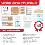 Swiss Safe 2-in-1 First Aid Kit - 348 Pieces