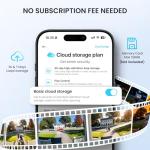 ieGeek Doorbell Camera Wireless No Subscription - Wireless Video Doorbell with Chime, Doorbell with Camera 1080P FHD, Voice Changer, 2-Way Audio, PIR Motion Detection, 2.4Ghz Wifi, Works with Alexa