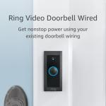 Ring Video Doorbell Wired | Use Two-Way Talk, advanced motion detection, HD camera and real-time alerts to monitor your front door (wiring required)