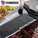 Steinbrucke Tactical Knife Pocket Knife Folding Stainless Steel 8Cr13Mov 3.4'' Blade, with Reversible Clip - Good Gift for Hunting Camping Survival Outdoor and Everyday Carry
