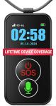 Smart Med Alert - Elderly Cellular Medical Alert Device | Wearable Panic Button Necklace | Medical Alert Systems for Seniors | Water Resistant with Built-in Fall Detection for Better Quality of Life