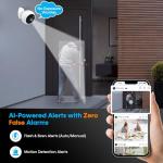 AMTIFO Security Cameras Wireless Outdoor: Magnetic Install-free Smart Indoor 2K WiFi - Long Battery Life Powered life Powered Cameras for Home Security with AI Motion Detection