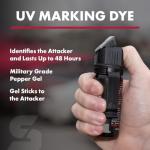SABRE Crossfire Pepper Gel for Self Defense, Deploys At Any Angle, Maximizes Target Acquisition Against Threats, Easy Carry Belt Clip, Safety Flip Top, Max Police Strength Pepper Spray, 1.5 fl oz