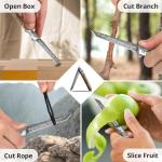 ITOKEY Pocket Knife for Men, Tanto Folding Knife with Sheath, EDC Knifes, Slim Gentleman's Knife, Cool Knives for Men Everyday Carry Outdoor