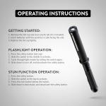 GUARD DOG SECURITY Stun Gun Flashlight - Maximum Voltage - 280 Lumens - 3 Light Functions – Rechargeable Battery - Wrist Strap