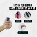 Police Magnum Keychain Pepper Spray Flip Top Safety- Maximum Heat Strength OC with Dye- Tactical Women & Men's Self Defense- Made in The USA- 3 Pack Black FT