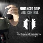 Police Magnum Keychain Pepper Spray Flip Top Safety- Maximum Heat Strength OC with Dye- Tactical Women & Men's Self Defense- Made in The USA- 3 Pack Black FT