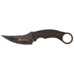 Smith & Wesson SW995 8.5in High Carbon S.S. Full Tang Karambit Knife with a 3.75in Clip Point Blade and Nylon Handle for Outdoor, Tactical, Survival and EDC