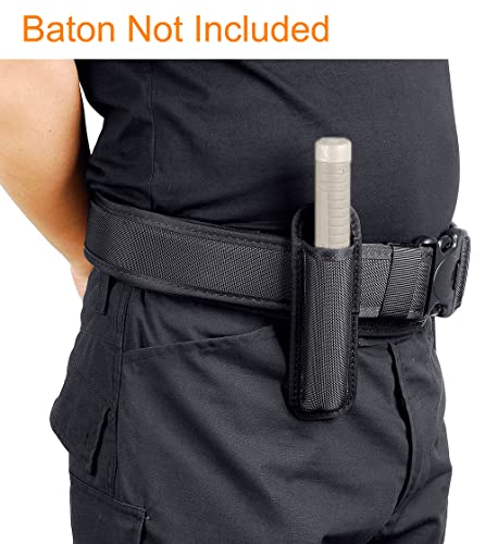 Molded Expandable Baton Holder Holds 16-Inch or 21-Inch Expandable Baton (Black Ballistic Nylon)