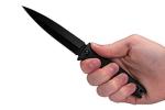Kershaw Secret Agent Boot Knife (4.4" Black) 4007