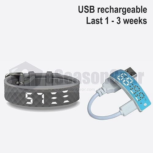 eSeasonGear VB80 12 Alarm Vibrating Watch, Silent Vibration Shake Wake ADHD Medication Reminder (Black-Large-Plus)