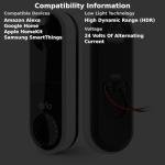 Arlo Essential Wired Video Doorbell - HD Video, 180° View, Night Vision, 2 Way Audio, DIY Installation (wiring required), Security Camera, Doorbell Camera, Home Security Cameras, White - AVD1001