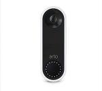 Arlo Essential Wired Video Doorbell - HD Video, 180° View, Night Vision, 2 Way Audio, DIY Installation (wiring required), Security Camera, Doorbell Camera, Home Security Cameras, White - AVD1001