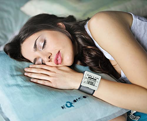 Tech Tools Vibrating Alarm Clock - Shake N Wake - Silent Alarm Wristband Watch - with Dual Alarms