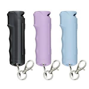 SABRE Pepper Gel with Fast Flip Top, Maximum Strength OC Spray, Snap Clip for Easy Carry and Fast Access, Finger Grip for More Accurate and Faster Aim, UV Marking Dye, 0.54 fl oz, Easy to Use Safety