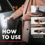 SABRE 2-in-1 Tactical Stun Gun with LED Flashlight, Self Defense Stun Gun with 2.517 µC Charge Produces Intolerable Pain, 130 Lumen LED Light, Safety Switch, Belt Holster, Rechargeable Battery