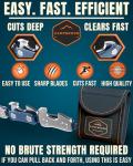 CAMPNDOOR Heavy Duty Pocket Chainsaw for Survival