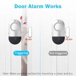 Door Window Alarms, Toeeson 120DB Pool Door Alarms for Kids Safety, Window Alarms for Home