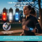130dB Personal Safety Alarm with Strobe Light