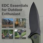 CIVIVI Mini Praxis Folding Pocket Knife, 2.98" D2 Steel Blade G10 Handle Small EDC Knife with Pocket Clip for Men Women, Sharp Camping Survival Hiking Knives C18026C-1