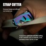 Rainbow Pocket Knife with Glass Breaker and Cutter