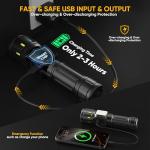 Rechargeable 2000 Lumens Bright LED Flashlight