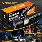 Rechargeable 2000 Lumens Bright LED Flashlight