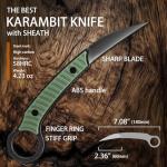 K155 EDC Fixed Blade Knife with Kydex Sheath
