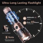 Rechargeable High Lumens Tactical Flashlight 2 Pack