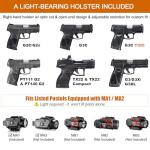 WARRIORLAND 800-Lumen Laser Light & Holster Set