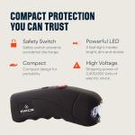 Mace Brand 2,400,000 Volt Ergo Stun Gun with Bright LED Light (Black) – Features On/Off Safety Switch, Stun Button – Holster Included, Rechargeable Battery, Mace Stun Gun for Self Defense, Made in USA