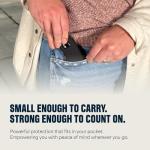 Mace Brand 2,400,000 Volt Ergo Stun Gun with Bright LED Light (Black) – Features On/Off Safety Switch, Stun Button – Holster Included, Rechargeable Battery, Mace Stun Gun for Self Defense, Made in USA