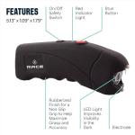 Mace Brand 2,400,000 Volt Ergo Stun Gun with Bright LED Light (Black) – Features On/Off Safety Switch, Stun Button – Holster Included, Rechargeable Battery, Mace Stun Gun for Self Defense, Made in USA