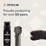 Mace Brand 2,400,000 Volt Ergo Stun Gun with Bright LED Light (Black) – Features On/Off Safety Switch, Stun Button – Holster Included, Rechargeable Battery, Mace Stun Gun for Self Defense, Made in USA