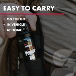 SABRE Tactical Pepper Gel With Belt Holster For Easy Carry, Maximum Police Strength OC Spray, Quick Access Fast Flip Top Safety, Tactical Design For Security Professionals, 1.8 fl oz