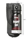 SABRE Tactical Pepper Gel With Belt Holster For Easy Carry, Maximum Police Strength OC Spray, Quick Access Fast Flip Top Safety, Tactical Design For Security Professionals, 1.8 fl oz