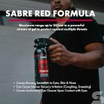 SABRE Red Home Defense Pepper Gel With Wall Mount For Easy Access, Max Strength OC Spray, UV Marking Dye Helps Identify Suspects, Full Hand Grip For More Accurate Aim, Secure Pin Safety, 32 Bursts
