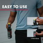 SABRE Red Home Defense Pepper Gel With Wall Mount For Easy Access, Max Strength OC Spray, UV Marking Dye Helps Identify Suspects, Full Hand Grip For More Accurate Aim, Secure Pin Safety, 32 Bursts