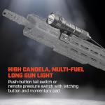 Streamlight 88066 ProTac Rail Mount HL-X 1000-Lumen Multi-Fuel Weapon Light with Remote Switch, Tail Switch, Clips, and CR123A Batteries, Box, Black