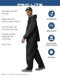 FROGG TOGGS Men's Waterproof Pro Lite Suit, Black