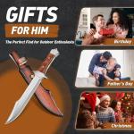 Purplebird 16.5" Heavy Duty Bowie Machete Knife