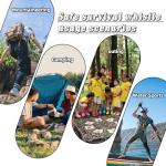 Eayson 4PCS Emergency Whistle with Adjustable Lanyard, Loud Plastic Whistles for Boat Fishing Hiking Kayaking Camping Safety Survival Signal