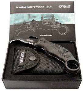 Walther Karambit Defense Knife KDK Messer 4.5" 440C Pouch Gift Boxed