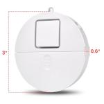 Window Alarm System 4-Pack - Ultra-Loud 120dB Alarms with Advanced Vibration Sensors - Window Security Alarms for Glass Break Detection - Features Low Battery LED Indicator