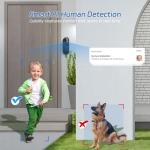 Guggre 1080P Video Doorbell Camera, Smart Human Detection, Cloud Storage, Chime Included, Live View, 2-Way Audio, IR Night Vision, Battery Powered, Indoor/Outdoor Surveillance