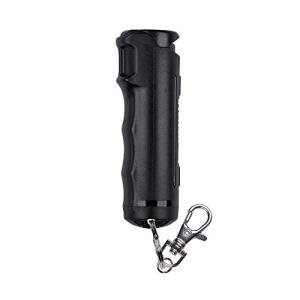 SABRE Pepper Spray with Fast Flip Top, Maximum Police Strength OC Spray, Key Ring for Easy Carry and Fast Access, Finger Grip for More Accurate and Faster Aim, 0.54 fl oz, Secure and Easy to Use