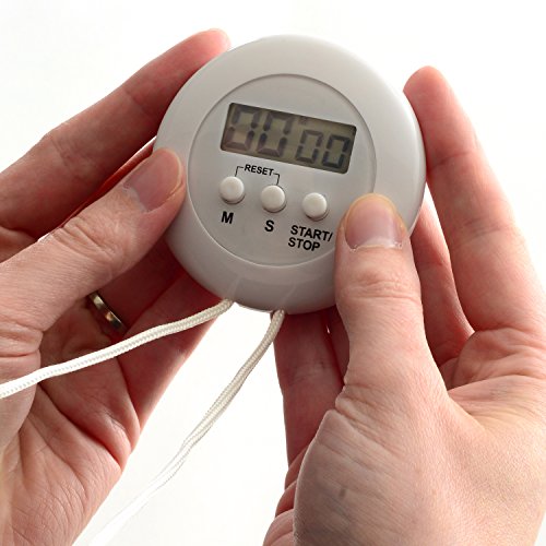 Norpro, White Digital Timer On A Rope, One Size