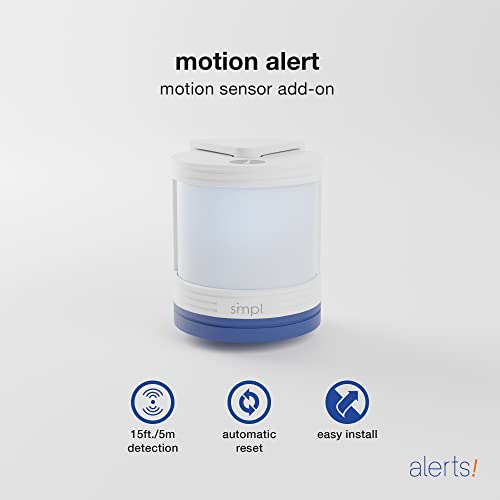 SMPL Alerts Wireless & Wearable Alerts Pager, Elderly Assistance, Caregiver Paging System, Security/Motion Sensors, Senior & Kids Safety, Live Technical Support